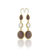 Kadir Jewellery 22 Ayar Altın Kaplama Kadın İnci Küpe -El İşçiliği Ve Hipoalerjenik Küpe - 8
