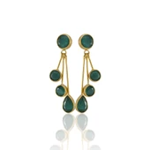 Kadir Jewellery22 Ayar Altın Kaplama Vintage Küpe -El İşçiliği Ve Hipoalerjenik Küpe thumbnail 2