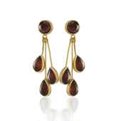 Kadir Jewellery 22 Ayar Altın Kaplama Vintage Küpe -El İşçiliği Ve Hipoalerjenik Küpe thumbnail 9