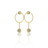 Kadir Jewellery 22 Ayar Altın Kaplama Kadın Sallantılı Küpe -El İşçiliği Ve Hipoalerjenik Küpe thumbnail 12