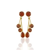 Kadir Jewellery22 Ayar Altın Kaplama Vintage Küpe -El İşçiliği Ve Hipoalerjenik Küpe thumbnail 1