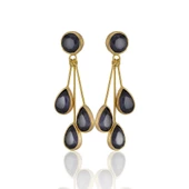 Kadir Jewellery 22 Ayar Altın Kaplama Vintage Küpe -El İşçiliği Ve Hipoalerjenik Küpe thumbnail 11