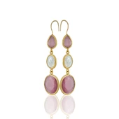 Kadir Jewellery 22 Ayar Altın Kaplama Kadın İnci Küpe -El İşçiliği Ve Hipoalerjenik Küpe - 6