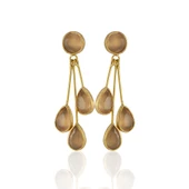 Kadir Jewellery 22 Ayar Altın Kaplama Vintage Küpe -El İşçiliği Ve Hipoalerjenik Küpe thumbnail 8