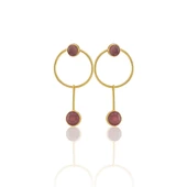 Kadir Jewellery 22 Ayar Altın Kaplama Kadın Sallantılı Küpe -El İşçiliği Ve Hipoalerjenik Küpe thumbnail 6