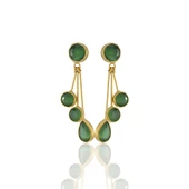 Kadir Jewellery22 Ayar Altın Kaplama Vintage Küpe -El İşçiliği Ve Hipoalerjenik Küpe thumbnail 3