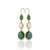 Kadir Jewellery 22 Ayar Altın Kaplama Kadın İnci Küpe -El İşçiliği Ve Hipoalerjenik Küpe - 2