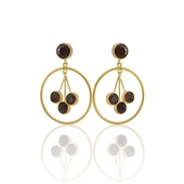 Kadir Jewellery 22 Ayar Altın Kaplama Vintage Küpe -El İşçiliği Ve Hipoalerjenik Küpe thumbnail 8