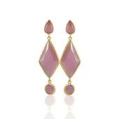 Kadir Jewellery 22 Ayar Altın Kaplama Kadın Sallantılı Küpe -El İşçiliği Ve Hipoalerjenik Küpe thumbnail 6