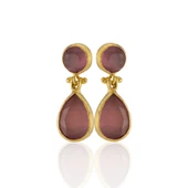 Kadir Jewellery 22 Ayar Altın Kaplama Vintage Küpe -El İşçiliği Ve Hipoalerjenik Küpe thumbnail 6