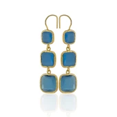 Kadir Jewellery 22 Ayar Altına Kaplama Kadın Sallantılı Küpe -El İşçiliği Ve Hipoalerjenik Küpe thumbnail 10