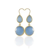 Kadir Jewellery 22 Ayar Altın Kaplama Kadın Taşlı Küpe -El İşçiliği Ve Hipoalerjenik Küpe thumbnail 1