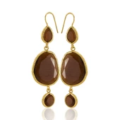 Kadir Jewellery 22 Ayar Altına Kaplama Kadın Sallantılı Küpe -El İşçiliği Ve Hipoalerjenik Küpe thumbnail 5