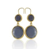 Kadir Jewellery 22 Ayar Altın Kaplama Kadın Taşlı Küpe -El İşçiliği Ve Hipoalerjenik Küpe thumbnail 11