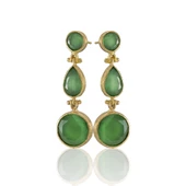 Kadir Jewellery 22 Ayar Altın Kaplama Vintage Küpe -El İşçiliği Ve Hipoalerjenik Küpe - 1