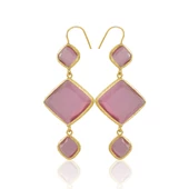 Kadir Jewellery 22 Ayar Altın Kaplama Kadın Sallantılı Küpe -El İşçiliği Ve Hipoalerjenik Küpe thumbnail 6