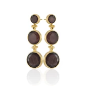 Kadir Jewellery 22 Ayar Altın Kaplama Vintage Küpe -El İşçiliği Ve Hipoalerjenik Küpe thumbnail 8