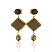 Kadir Jewellery 22 Ayar Altın Kaplama Kadın Sallantılı Küpe -El İşçiliği Ve Hipoalerjenik Küpe thumbnail 5