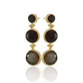 Kadir Jewellery 22 Ayar Altın Kaplama Vintage Küpe -El İşçiliği Ve Hipoalerjenik Küpe thumbnail 5