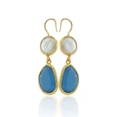 Kadir Jewellery 22 Ayar Altın Kaplama Kadın İnci Küpe -El İşçiliği Ve Hipoalerjenik Küpe thumbnail 10