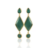 Kadir Jewellery 22 Ayar Altın Kaplama Kadın Sallantılı Küpe -El İşçiliği Ve Hipoalerjenik Küpe thumbnail 2