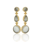 Kadir Jewellery 22 Ayar Altın Kaplama Vintage Küpe -El İşçiliği Ve Hipoalerjenik Küpe - 12