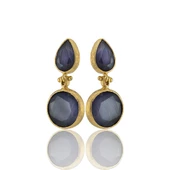 Kadir Jewellery 22 Ayar Altın Kaplama Vintage Küpe -El İşçiliği Ve Hipoalerjenik Küpe thumbnail 11