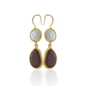 Kadir Jewellery 22 Ayar Altın Kaplama Kadın İnci Küpe -El İşçiliği Ve Hipoalerjenik Küpe thumbnail 8