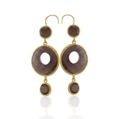 Kadir Jewellery 22 Ayar Altın Kaplama Kadın Sallantılı Küpe -El İşçiliği Ve Hipoalerjenik Küpe thumbnail 8