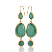 Kadir Jewellery 22 Ayar Altına Kaplama Kadın Sallantılı Küpe -El İşçiliği Ve Hipoalerjenik Küpe thumbnail 2