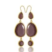 Kadir Jewellery 22 Ayar Altına Kaplama Kadın Sallantılı Küpe -El İşçiliği Ve Hipoalerjenik Küpe thumbnail 8