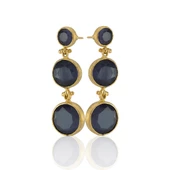 Kadir Jewellery 22 Ayar Altın Kaplama Vintage Küpe -El İşçiliği Ve Hipoalerjenik Küpe thumbnail 11