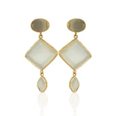 Kadir Jewellery 22 Ayar Altın Kaplama Kadın Sallantılı Küpe -El İşçiliği Ve Hipoalerjenik Küpe thumbnail 12