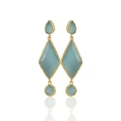 Kadir Jewellery 22 Ayar Altın Kaplama Kadın Sallantılı Küpe -El İşçiliği Ve Hipoalerjenik Küpe thumbnail 1