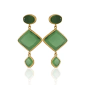 Kadir Jewellery 22 Ayar Altın Kaplama Kadın Sallantılı Küpe -El İşçiliği Ve Hipoalerjenik Küpe thumbnail 3