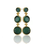 Kadir Jewellery 22 Ayar Altın Kaplama Vintage Küpe -El İşçiliği Ve Hipoalerjenik Küpe thumbnail 2