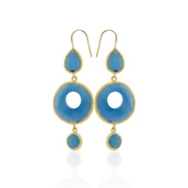 Kadir Jewellery 22 Ayar Altın Kaplama Kadın Sallantılı Küpe -El İşçiliği Ve Hipoalerjenik Küpe thumbnail 10