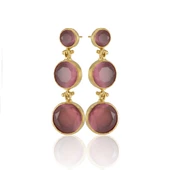 Kadir Jewellery 22 Ayar Altın Kaplama Vintage Küpe -El İşçiliği Ve Hipoalerjenik Küpe thumbnail 6