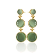 Kadir Jewellery 22 Ayar Altın Kaplama Vintage Küpe -El İşçiliği Ve Hipoalerjenik Küpe thumbnail 4