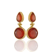 Kadir Jewellery 22 Ayar Altın Kaplama Vintage Küpe -El İşçiliği Ve Hipoalerjenik Küpe thumbnail 1