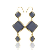 Kadir Jewellery 22 Ayar Altın Kaplama Kadın Sallantılı Küpe -El İşçiliği Ve Hipoalerjenik Küpe thumbnail 11