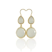 Kadir Jewellery 22 Ayar Altın Kaplama Kadın Taşlı Küpe -El İşçiliği Ve Hipoalerjenik Küpe thumbnail 11