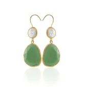 Kadir Jewellery 22 Ayar Altın Kaplama Kadın Sallantılı Küpe -El İşçiliği Ve Hipoalerjenik Küpe - 3