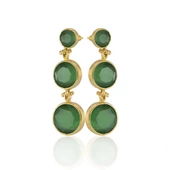 Kadir Jewellery 22 Ayar Altın Kaplama Vintage Küpe -El İşçiliği Ve Hipoalerjenik Küpe thumbnail 3