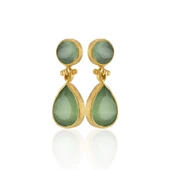 Kadir Jewellery 22 Ayar Altın Kaplama Vintage Küpe -El İşçiliği Ve Hipoalerjenik Küpe thumbnail 4