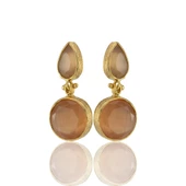 Kadir Jewellery 22 Ayar Altın Kaplama Vintage Küpe -El İşçiliği Ve Hipoalerjenik Küpe thumbnail 7