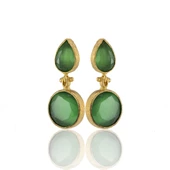 Kadir Jewellery 22 Ayar Altın Kaplama Vintage Küpe -El İşçiliği Ve Hipoalerjenik Küpe thumbnail 3