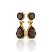 Kadir Jewellery 22 Ayar Altın Kaplama Vintage Küpe -El İşçiliği Ve Hipoalerjenik Küpe thumbnail 5