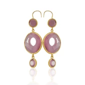 Kadir Jewellery 22 Ayar Altın Kaplama Kadın Sallantılı Küpe -El İşçiliği Ve Hipoalerjenik Küpe thumbnail 6