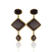 Kadir Jewellery 22 Ayar Altın Kaplama Kadın Sallantılı Küpe -El İşçiliği Ve Hipoalerjenik Küpe thumbnail 8